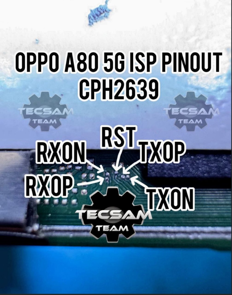 OPPO A80 5G ISP Pinout CPH2639